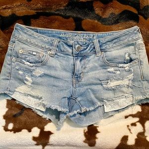 American Eagle cutoff shorts super low shortie